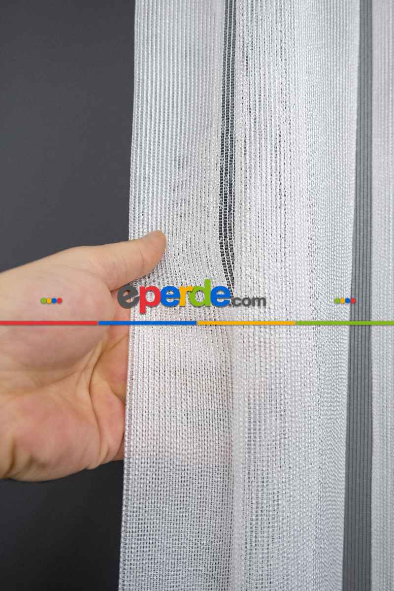 Çelik Tül Ekru Gramajlı Dökümlü - Kurşunlu Tül