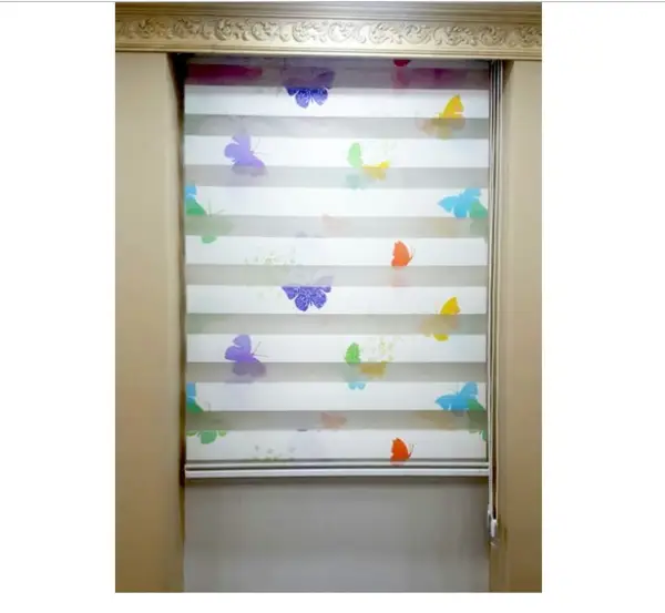 Mutfak İçin Zebra Perde- Mavi