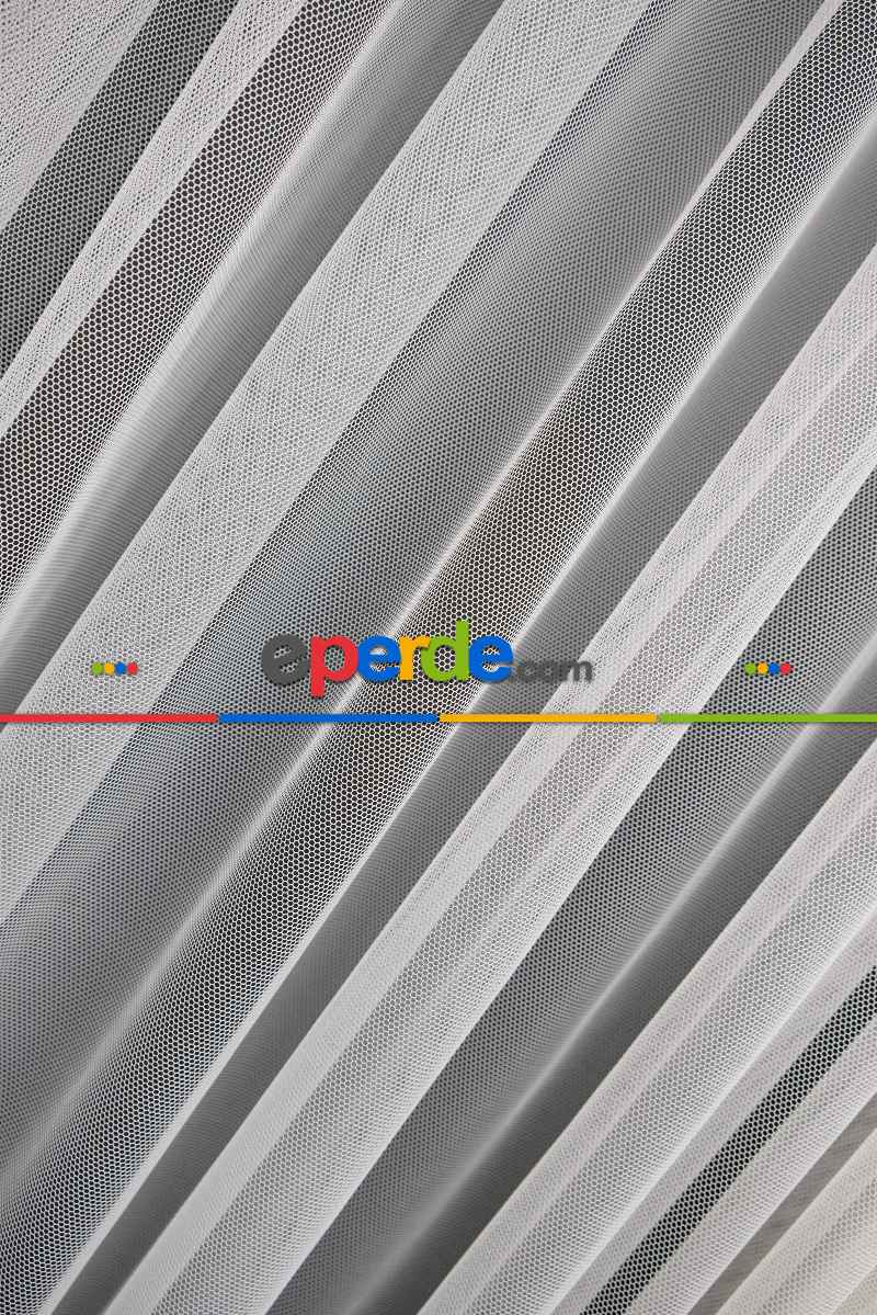 Salon Tül - Grek Yalancı Kruvaze - Tülden Fon - Halat İle Yana Toplamalı Tül - Aksesuar İlave Ücretlidir - Çift Veya Tek Kanat - Kurşunlu Tül