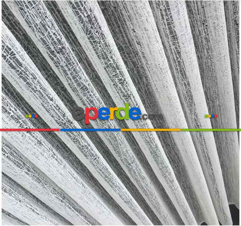 Salon Tül Perde - Örme Ağaç Kabuğu Desen Fransız Dantel Tül Perde