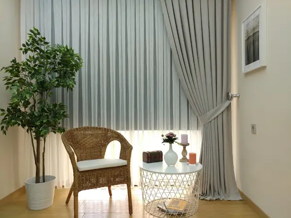 Pudra - Düz Fon Perde ( En 180cm Dökümlü Fon Perde)- Gri-füme-antrasit-bej