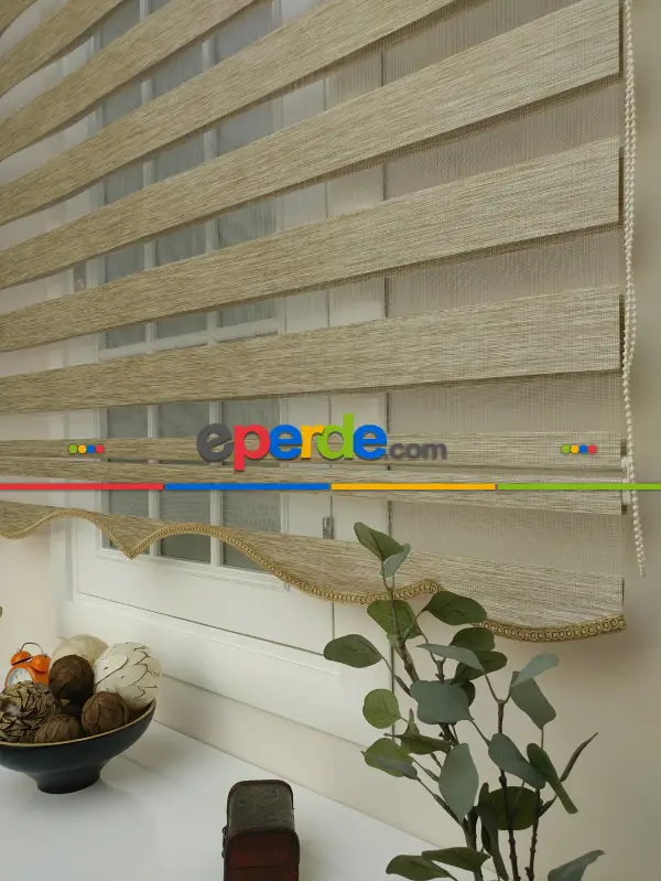 Zebra Perde -bambu Zebra (eco Serisi )- Açık Vizon