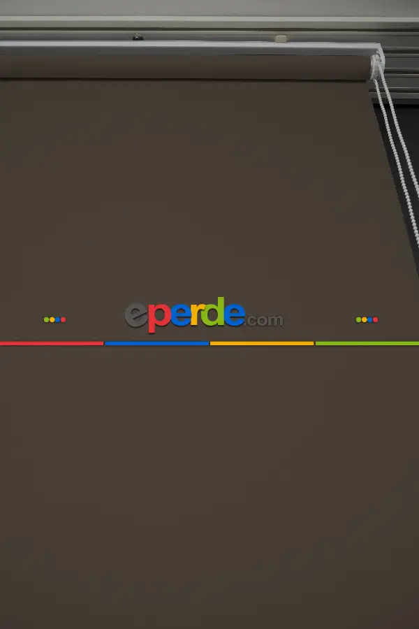 Salon Stor - Kahverengi Lazer Kesim Mat Stor Perde (ister Düz - İster Lazer Kesimli Satın Alın)