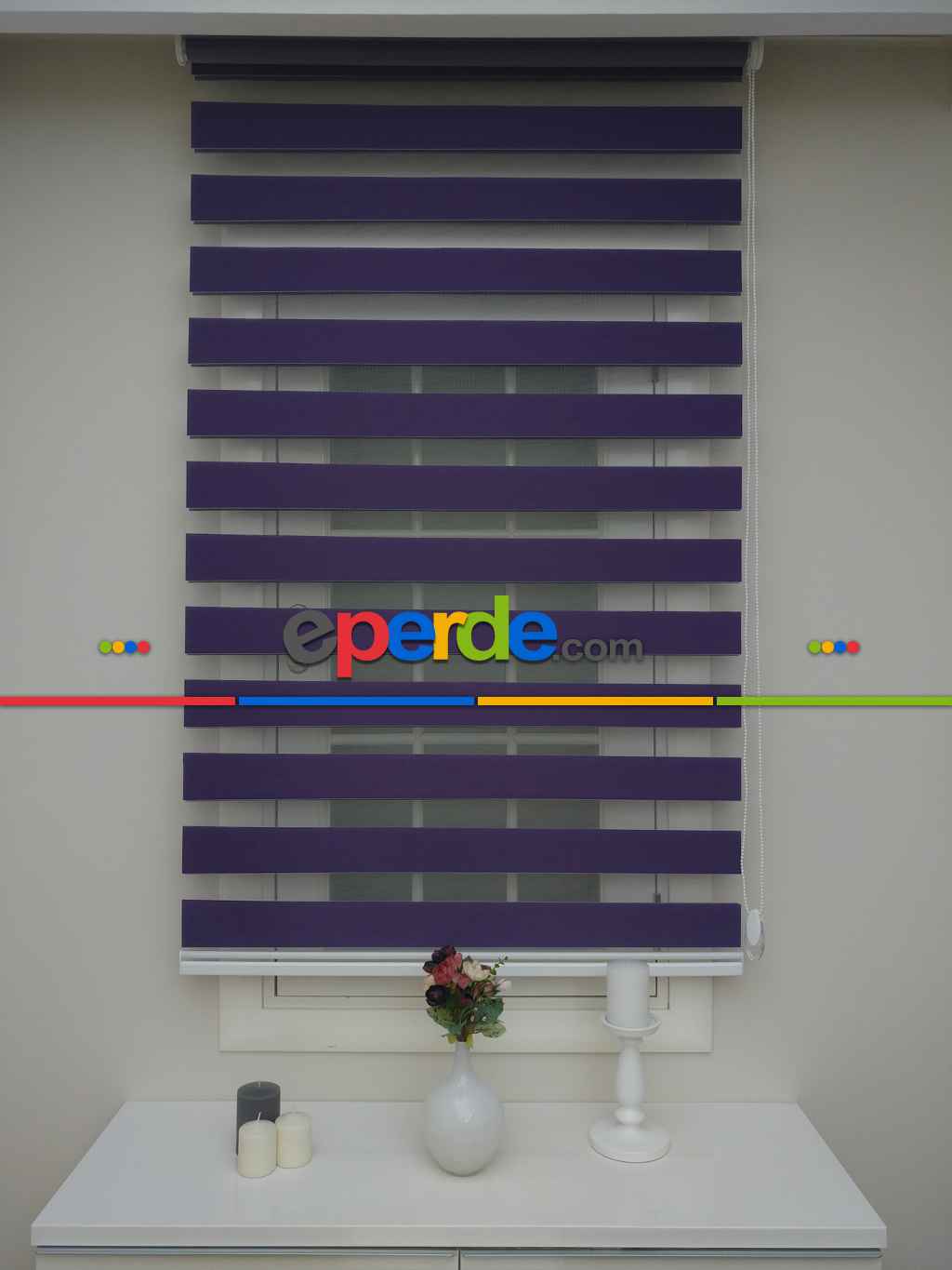 Salon Zebra - Rakipsiz Fiyat Son İndirim!!!İndirimli !!! Zebra Perde Mor Perde Ozel Fiyat- Mor