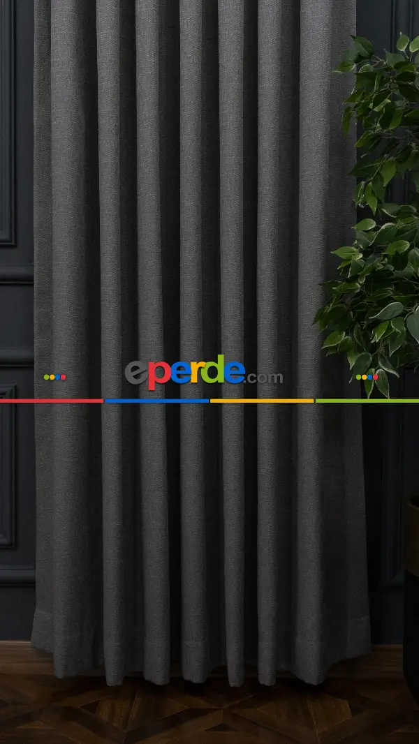 Yatak Odası - Keten Fon Perde 1.sınıf İplikten Üretilmiştir Kırşmaz Kumaş