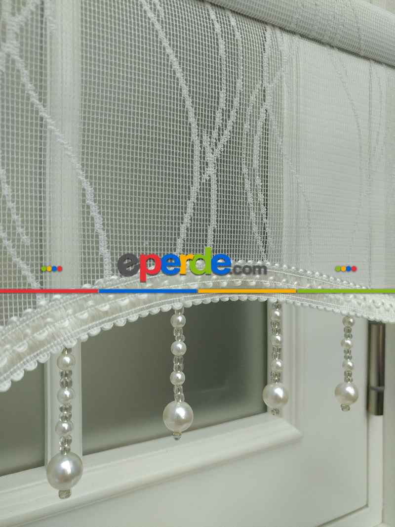 Kampanyalı Fiyat Çiftli Sistem Tül Ve Stor Perde - Ekru Renk