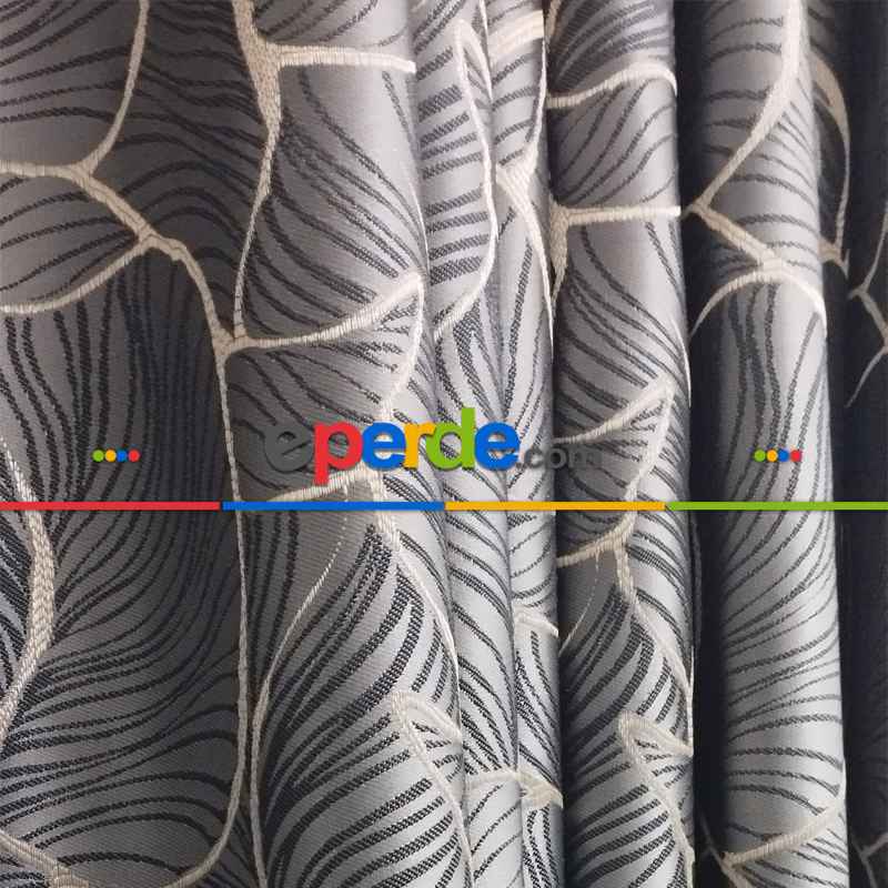 Oturma Odası -  Geniş Enli Jakarlı Dokuma Salon Yatak Odası Lüks Perdeler 8 Renk Seçenekli