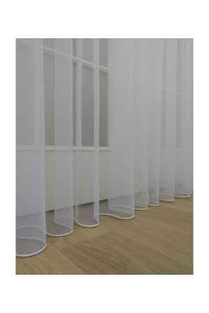 Salon Düz Tül - Grek Tül Perde - Petek Zemin - Ekru