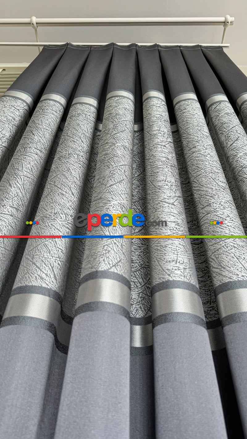 Antrasit Gri Fon Perde, Pano Model