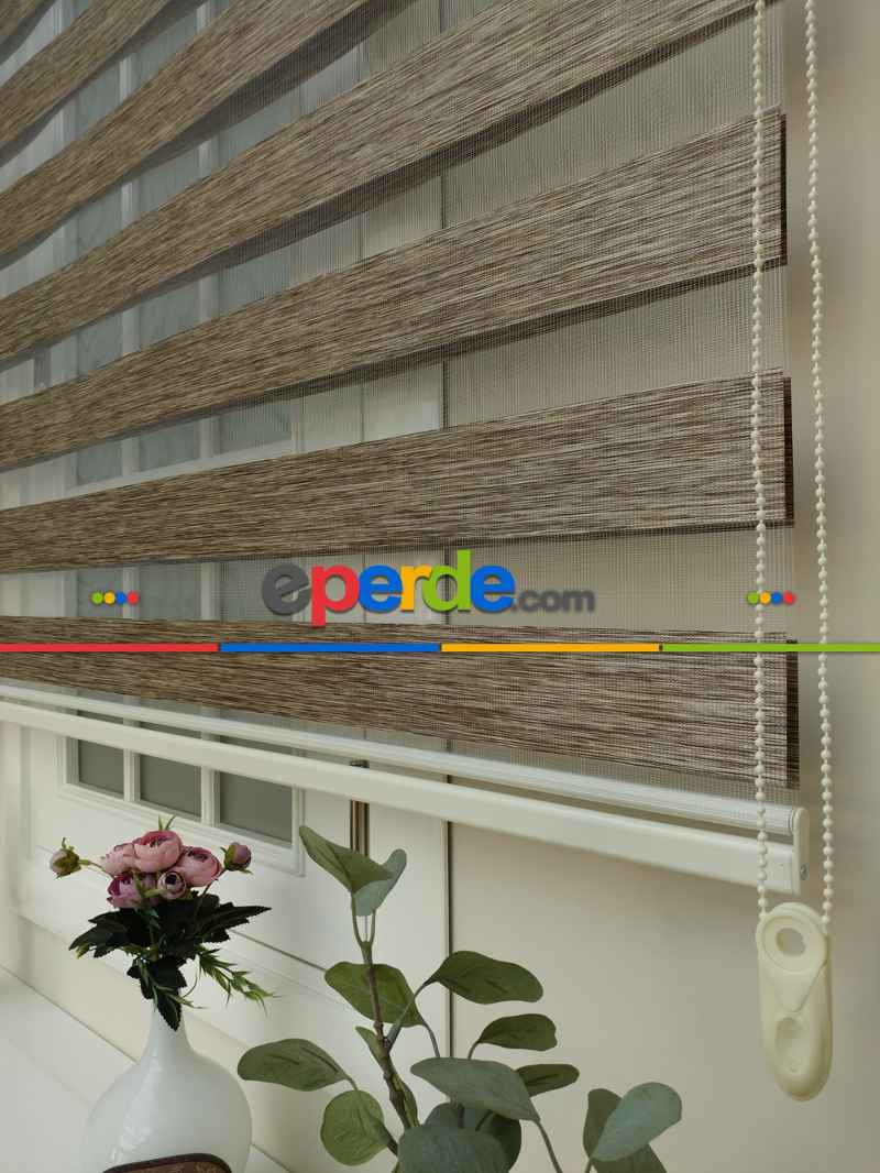 Oturma Odası - Zebra Perde -bambu Zebra (eco Serisi )- Vizon Rengi