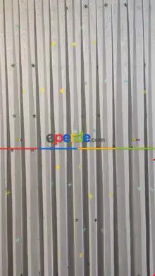 Bebek Odası Tül Perde - Renkli Yıldızlı Çocuk Odası Tül Perde