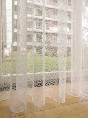 Düz Grek Tül Birinci Kalite Ekru - Kurşunlu Tül