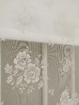 Purda Pembe Çiftli Sistem Örme Tül Stor Perde Ve Stor Perde- Pembe Pudra Pembe 75cm X 200cm 