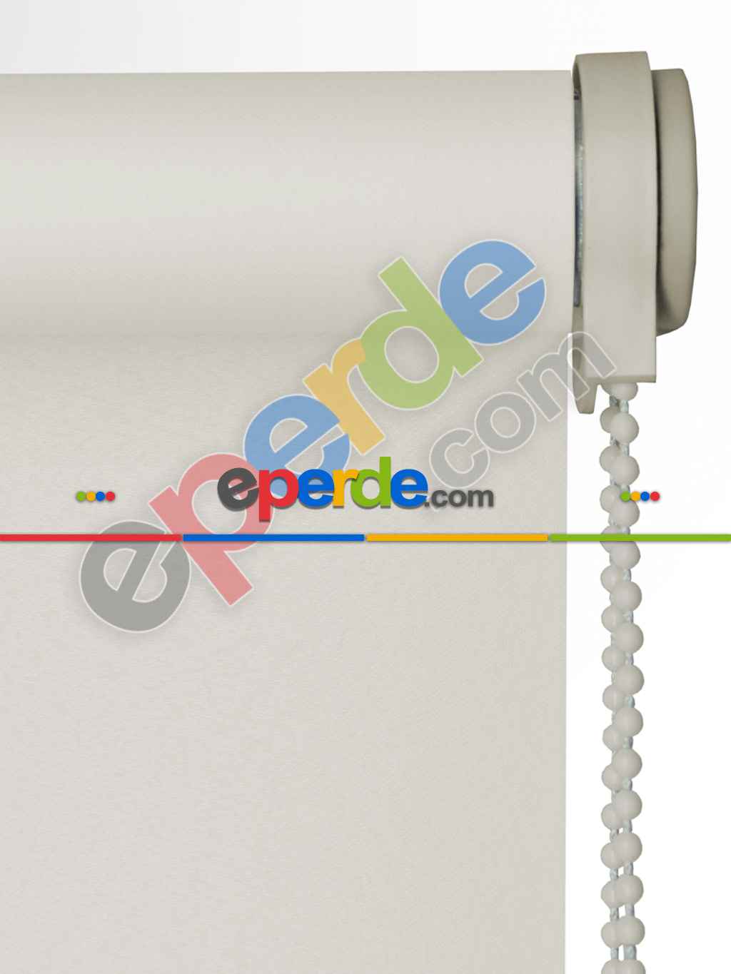 Ekru Saten Stor Perde- Krem Açık