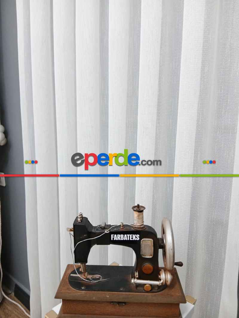 Yatak Odası - Exculusive Melike Ütü İstemez Kırışmaz Sade Tül Perde