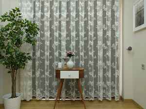 Kelebek Tül Perde- Ekru