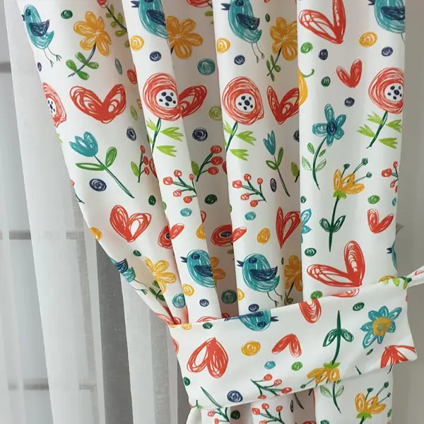 Çocuk Odası Fon Perde Evm437 _c - Kumaşı Kalındır Duck Bezi Değildir.- Yeşil-Mavi-Sarı-Beyaz-Pembe-Çok Renkli