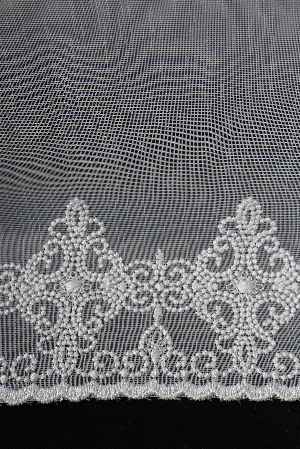 Etek Ucu Nakış İşlemeli Tül Perde