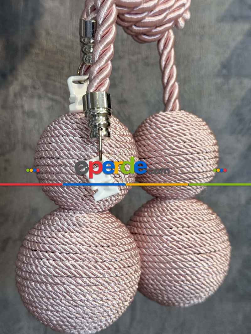 Pembe Braçol Perde Bağı