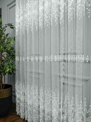 Brode Tül Perde 2023 Konak Özel Seri 907- Ekru