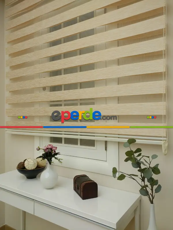 Salon Zebra Perde - Zebra Perde -bambu Zebra (eco Serisi )- Kum Beji