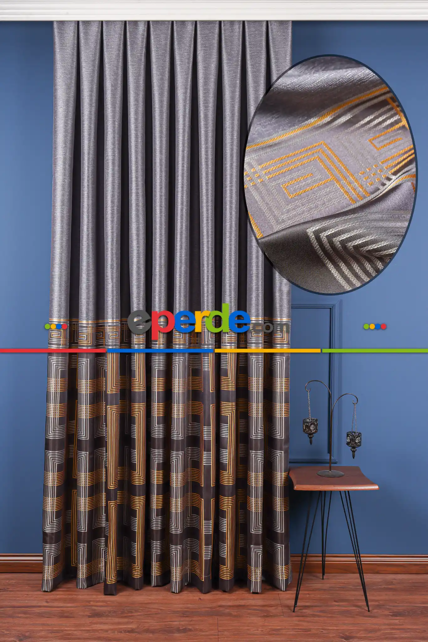 Salon - Asus Jakar Dokuma Fon Perde