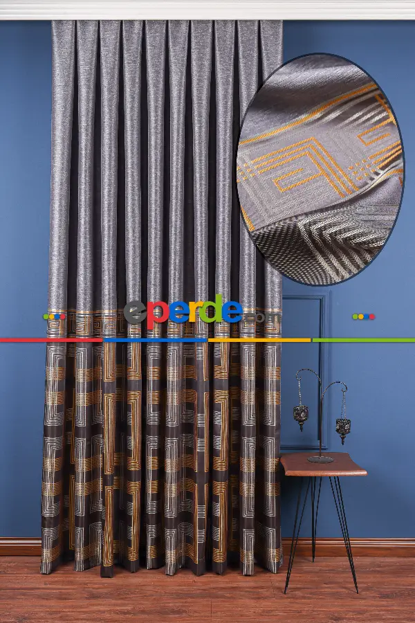 Salon - Asus Jakar Dokuma Fon Perde