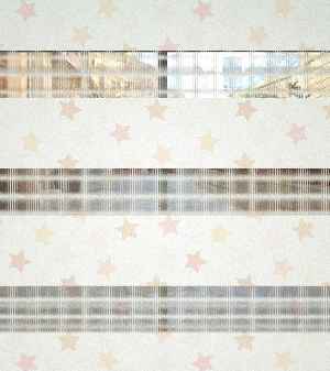 Yıldız Desenli Baskılı Zebra Perde- Çok Renkli