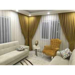 Salon - Taç Etek İşlemeli Tül -taç Düz Tül - Taç Sade Tül- Beyaz