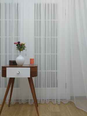 Dönergücü - Mat Zemin Tül Perde Ekru Renk 1.kalite- Ekru