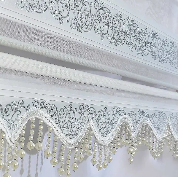 Boncuklu Zebra Perde - Kampanyalı - Hazır Ölçüler - Aynı Gün Kargolanır 80cm X 200cm 