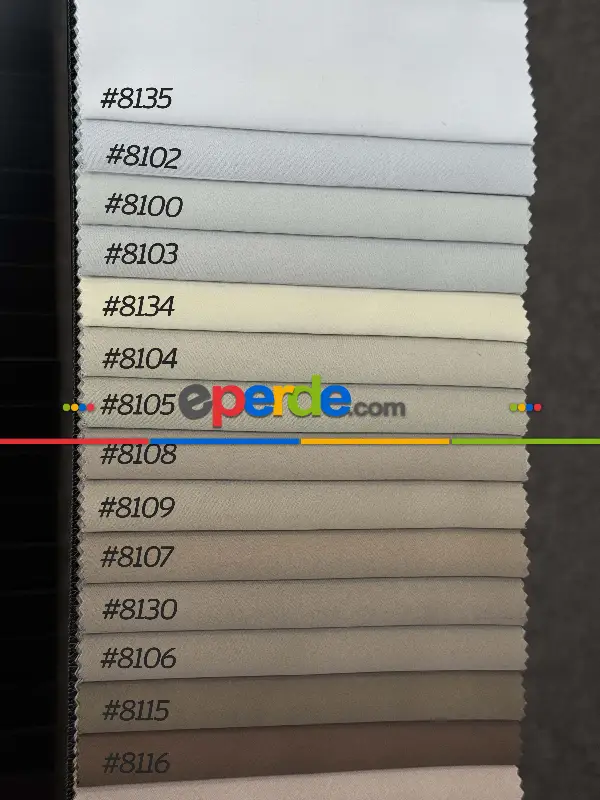 Yatak Odası - 40 Farklı Renk Premium � Blackout Karartma Fon Perde