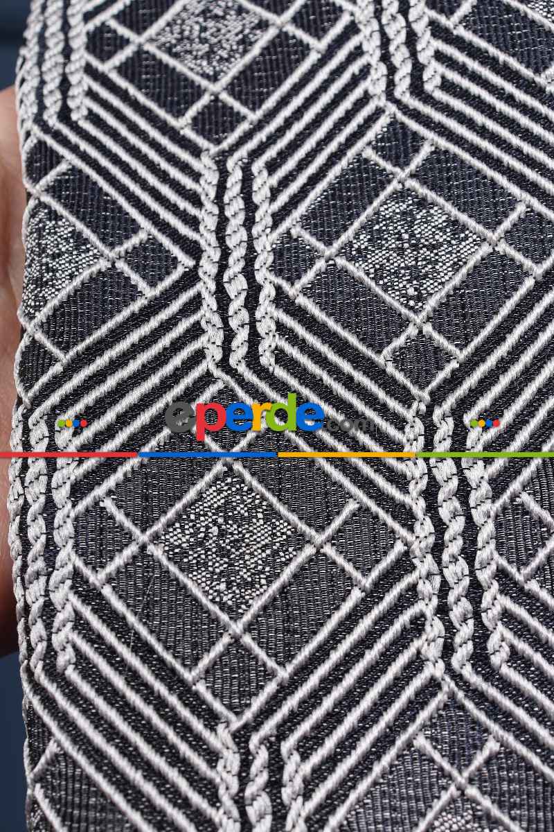 Salon Fon Perde - S Pile Dökümlü Jakar Dokuma Fon Perde