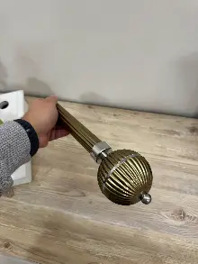 Haki Yeşil Metal Rustik Perdelik