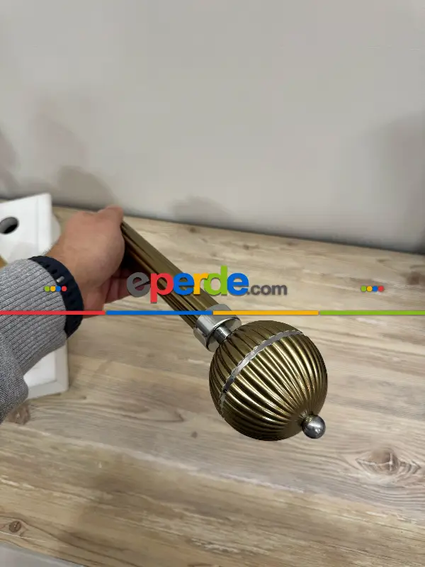 Haki Yeşil Metal Rustik Perdelik