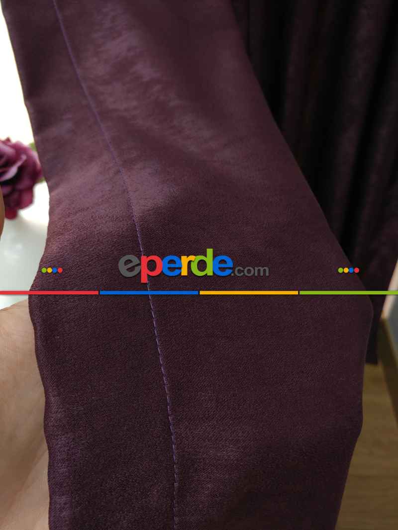 Soft Mürdüm Fon Perde (180)- Mürdüm Koyu