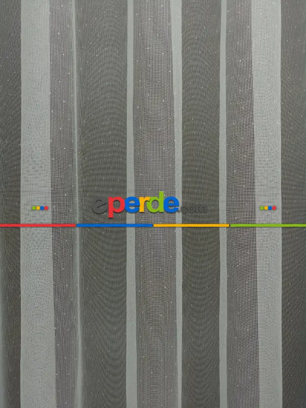 Kdk Örme Dantel Tül Perde- Ekru