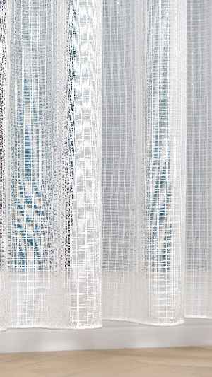 Simli Çizgili Modern Zarif Düz Tül Perde Mira Tül