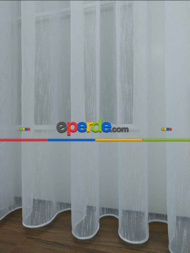 Mutfak - Düz Şantuk Hafif Keten Ekru Tül Ütü İstemez- Ekru