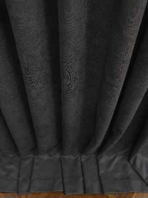 Arzenen Birinci Sınıf Kalite Kadife Dokulu Tek Kanat Fon Perde.- Antrasit