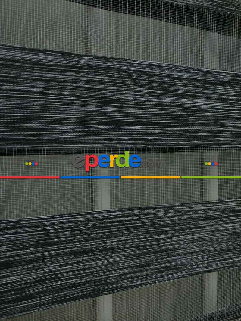 Mutfak Zebra Perde Düz Seri- Füme