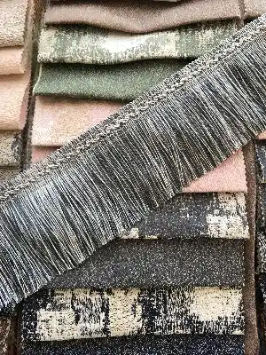 2025 Yeni Trend Düz Saçak Serisi V - 111- Gri Açık-gri Koyu