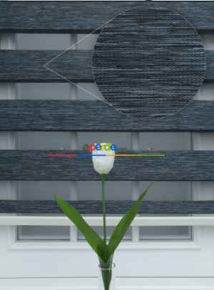 1. Kalite Füme Gri Bambu Zebra Perde