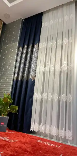 Brillant Serpme Desen Tül Perde Şok Fiyat Ağır Gramajlı Desenli Tül Perde