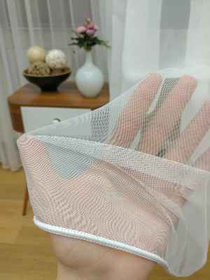 Dönergücü - Pırıltı Mat Zemin Tül Perde Ekru Renk 1.kalite- Ekru