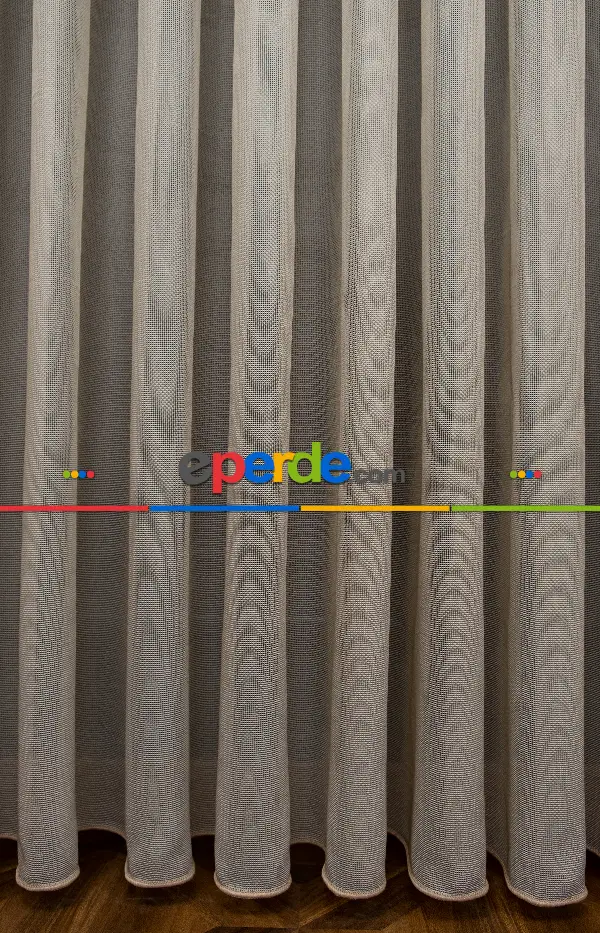 Salon Tül - Vizon Renkli Kedi Tırmalamalarına Dayanaklı Tül Perde