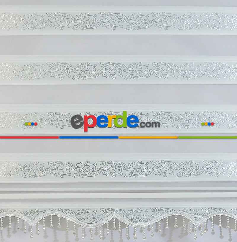 Boncuklu Zebra Perde 120x200