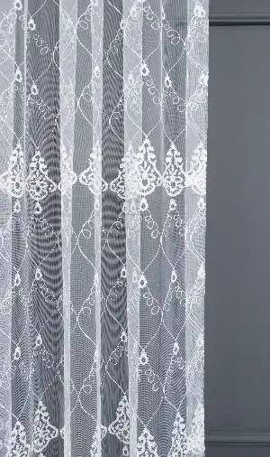 Salon Tül - Brode Selçuklu Desen İşleme Nakış Tasarım Tül Perde