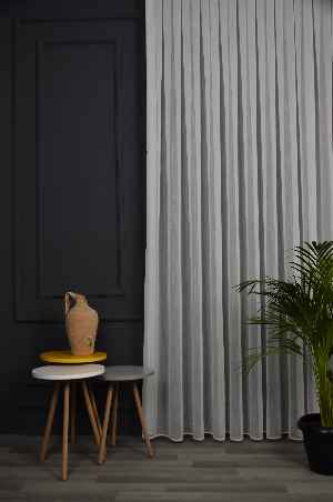 Tai Bambu Armür Tül Perde - Kurşunlu Tül