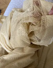 Bej Grek Tül Perde, 1. Kalite, Ütü İstemez - Kurşunlu Tül